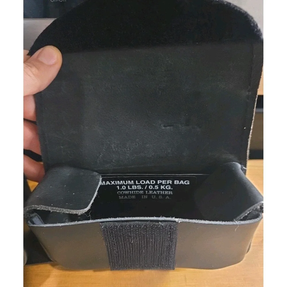 Harley‎ Davidson Black Cowhide Leather Clip On Side Saddle Bags